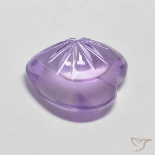 5.06克拉天然紫水晶，心形，透明