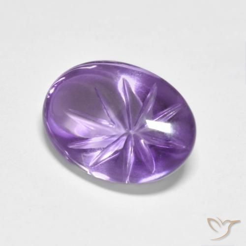 4.94克拉天然紫水晶，椭圆形，透明