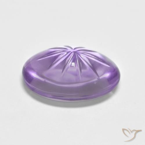 4.94克拉天然紫水晶，椭圆形，透明