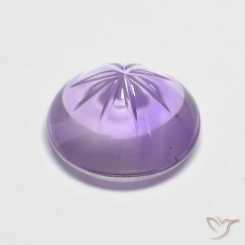 4.82克拉天然紫水晶，圆形的，透明