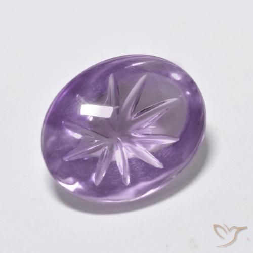 6.51克拉天然紫水晶，椭圆形，透明