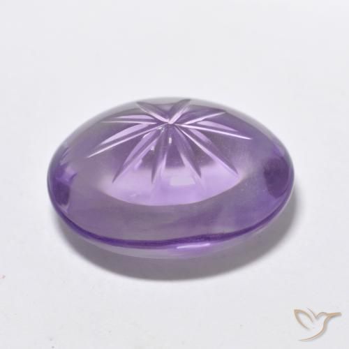 6.51克拉天然紫水晶，椭圆形，透明