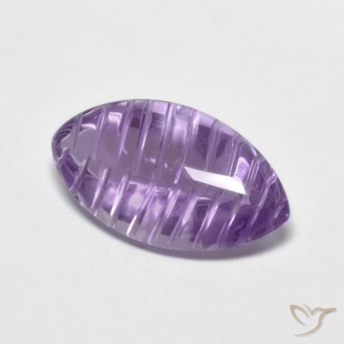 5.46克拉天然紫水晶，榄尖形，透明
