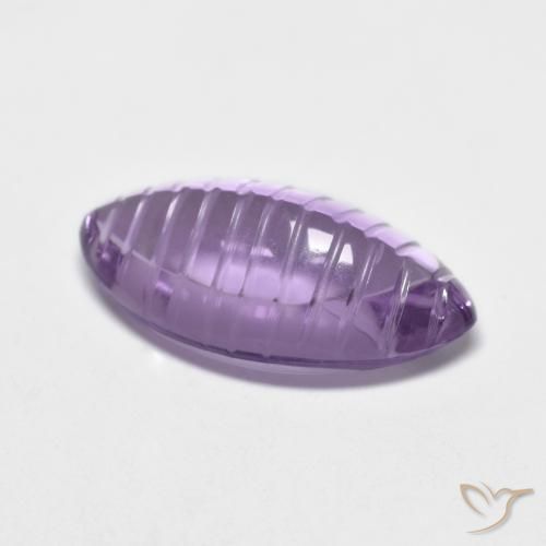 5.46克拉天然紫水晶，榄尖形，透明