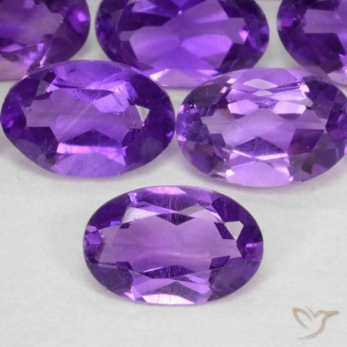 0.40ct 天然 鲜艳的紫罗兰 紫水晶, 椭圆形, VS