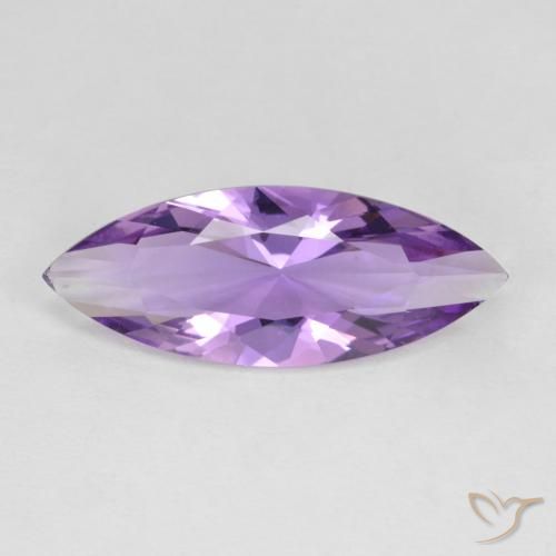 2.75克拉天然紫水晶，榄尖形，VVS-VS