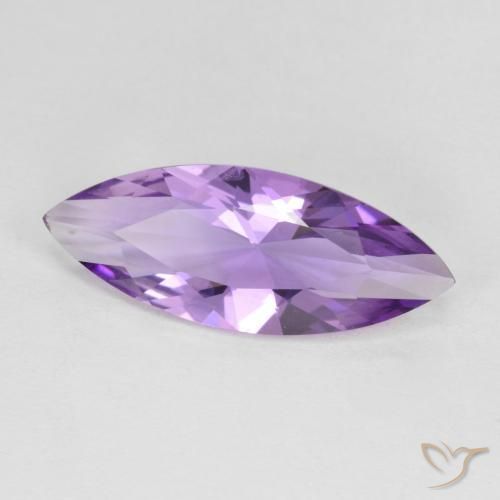 2.75克拉天然紫水晶，榄尖形，VVS-VS