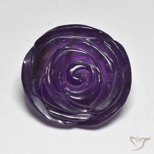 28.28克拉天然紫水晶，花形切割，半透明