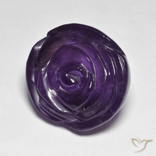 28.28克拉天然紫水晶，花形切割，半透明