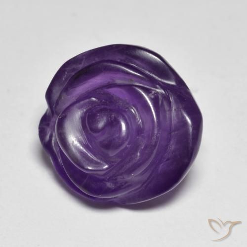 11.31克拉天然紫水晶，花形切割，半透明