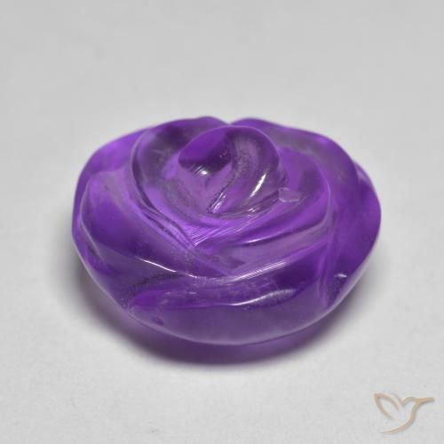 10.05克拉天然紫水晶，花形切割，半透明