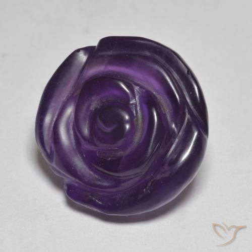 11.91克拉天然紫水晶，花形切割，半透明