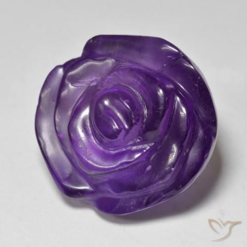 20.30克拉天然紫水晶，花形切割，半透明
