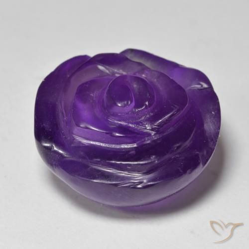 20.30克拉天然紫水晶，花形切割，半透明