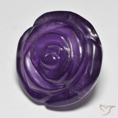 26.05克拉天然紫水晶，花形切割，半透明