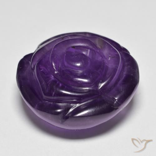 26.05克拉天然紫水晶，花形切割，半透明
