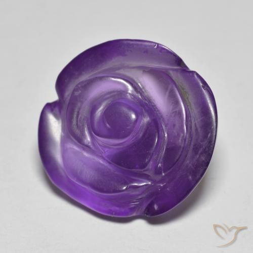 11.02克拉天然紫水晶，花形切割，半透明
