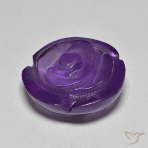 11.02克拉天然紫水晶，花形切割，半透明