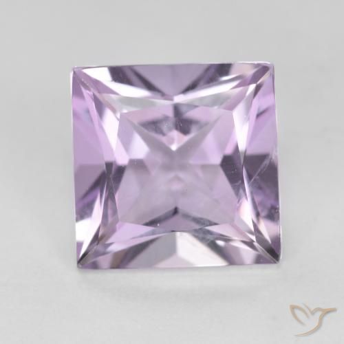 2.18ct 天然 粉紫罗兰色 紫水晶, 正方形, VS