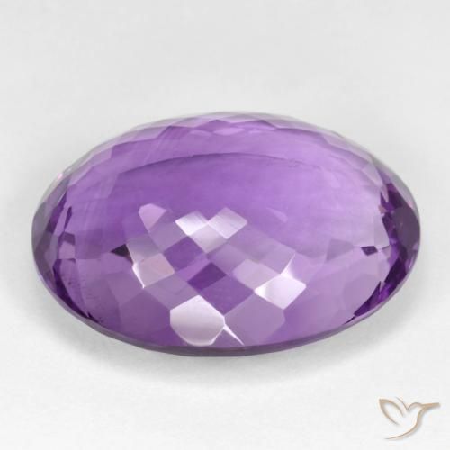 25.96克拉天然紫水晶，椭圆形，VVS-VS