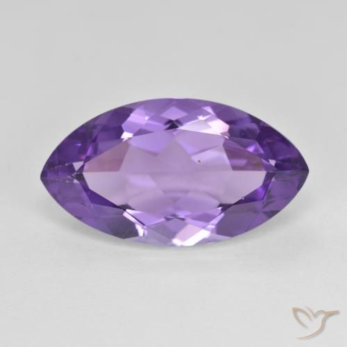 6.50ct 天然 中紫 紫水晶, 榄尖形, VS