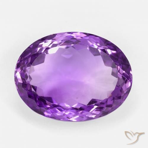 21.03ct 天然 强烈的紫罗兰色 紫水晶, 椭圆形, VVS
