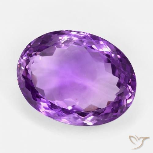 21.03克拉天然紫水晶，椭圆形，VVS