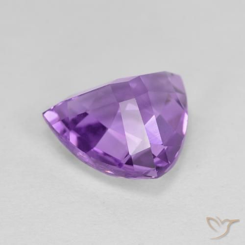 3.09克拉天然紫水晶，胖三角形，VVS-VS
