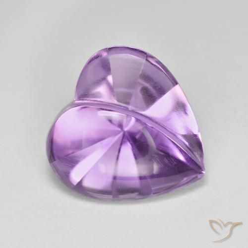 3.66克拉天然紫水晶，心形，透明