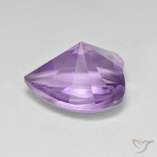 3.66克拉天然紫水晶，心形，透明