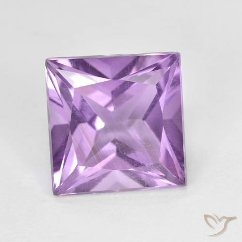 2.15ct 天然 粉紫罗兰色 紫水晶, 正方形, VS