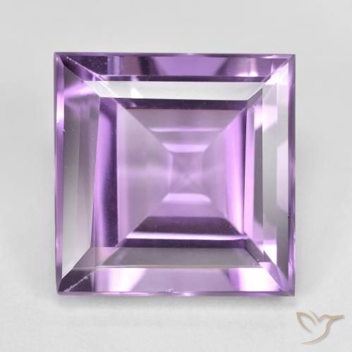 9.61ct 天然 中深紫 紫水晶, 正方形, VVS-VS