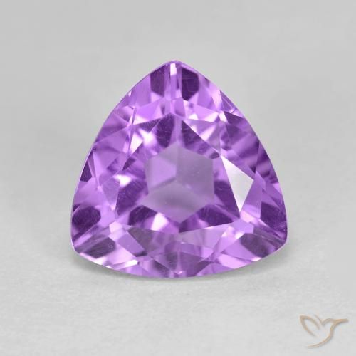 3.13克拉天然紫水晶，胖三角形，VS