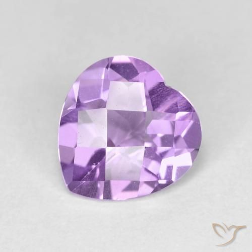 1.55ct 天然 鸢尾紫 紫水晶, 心形, VVS-VS