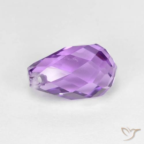 2.58ct 天然 紫色紫罗兰色 紫水晶, 泪滴形, VS