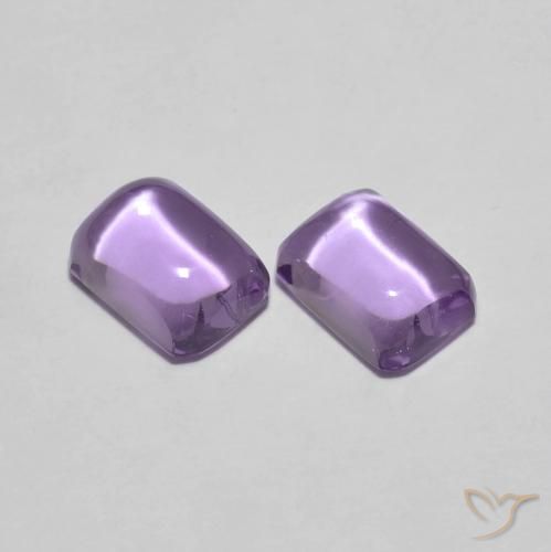 2.24ctw 天然 中紫 紫水晶, 祖母绿式切割, 透明