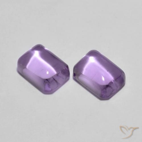 2.56ctw 天然 中紫 紫水晶, 祖母绿式切割, 透明