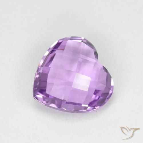 1.85ct 天然 中粉紫 紫水晶, 心形, VVS