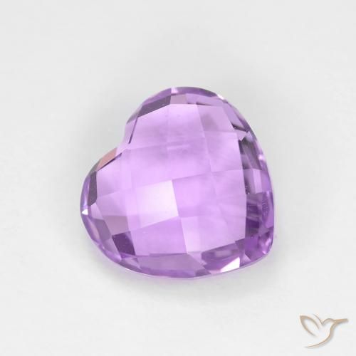 1.87ct 天然 中粉紫 紫水晶, 心形, VVS