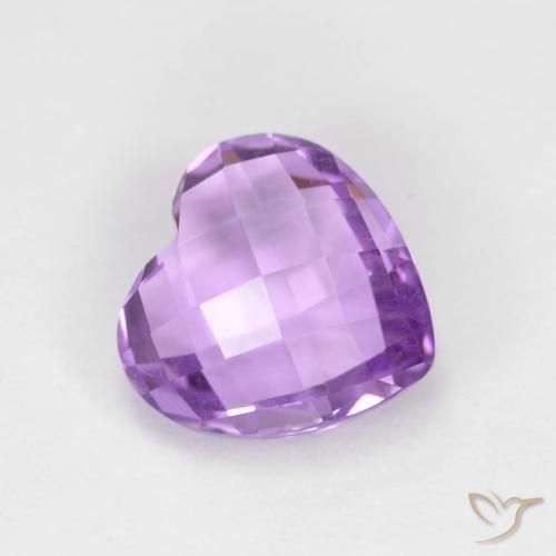 1.92ct 天然 粉紫罗兰色 紫水晶, 心形, VVS