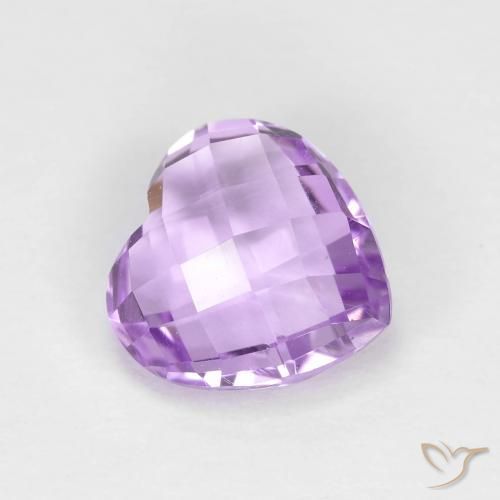 1.87ct 天然 中粉紫 紫水晶, 心形, VVS
