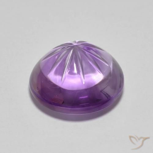 4.75克拉天然紫水晶，圆形的，透明