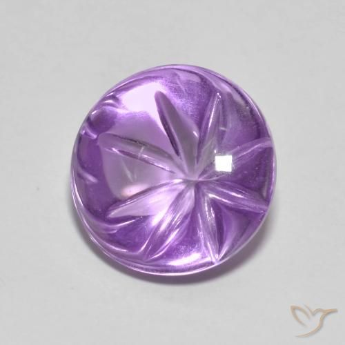 4.22克拉天然紫水晶，圆形的，透明