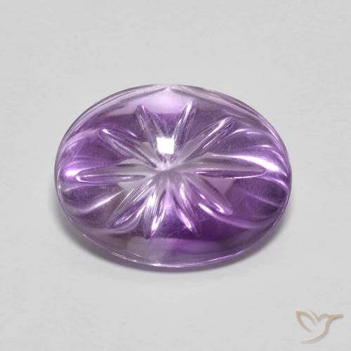 6.70ct 天然 鸢尾紫 紫水晶, 椭圆形, 透明