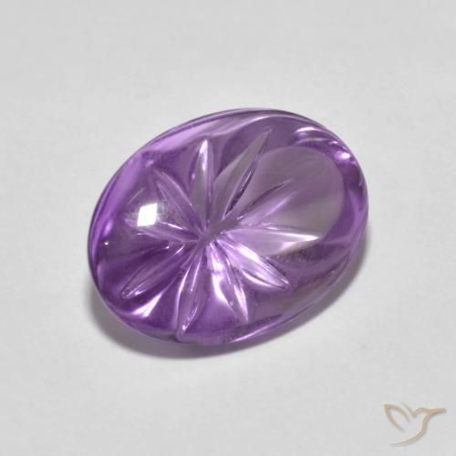 4.25克拉天然紫水晶，椭圆形，透明