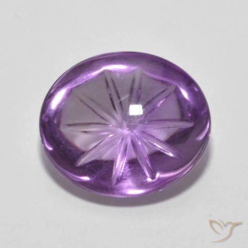 6.19克拉天然紫水晶，椭圆形，透明