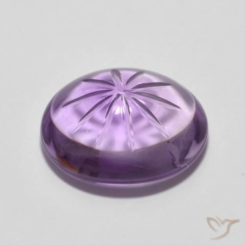 6.19克拉天然紫水晶，椭圆形，透明