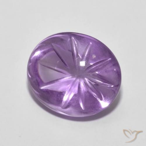 5.79克拉天然紫水晶，椭圆形，透明