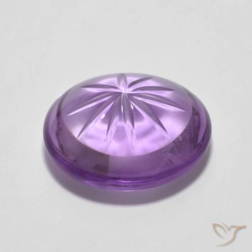 5.79克拉天然紫水晶，椭圆形，透明