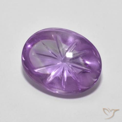 4.82克拉天然紫水晶，椭圆形，透明